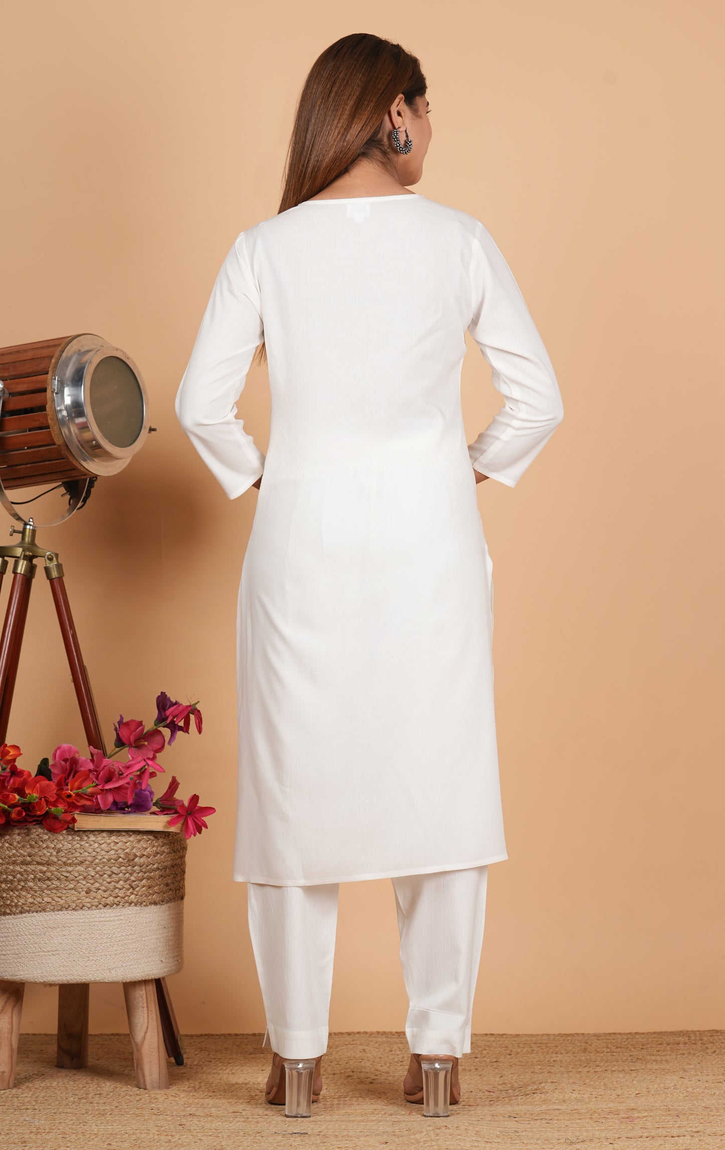 White full sleeve co-ord set