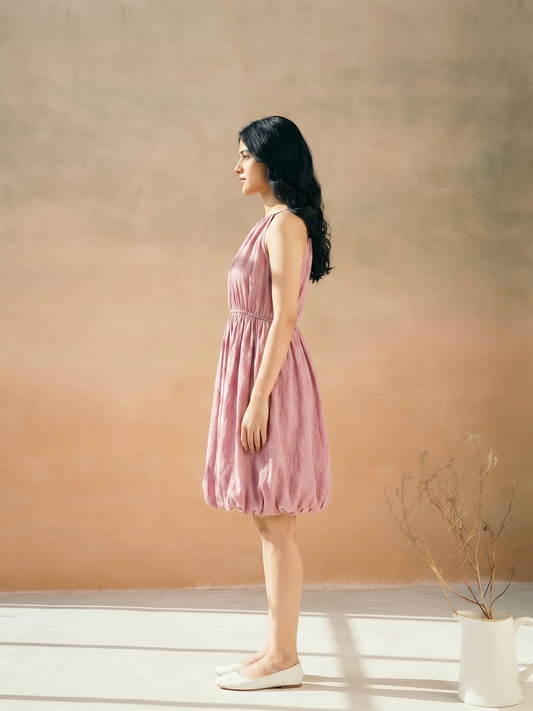 Pink Halter Bubble Dress