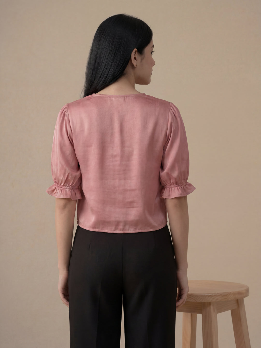 Pink Button Down Top