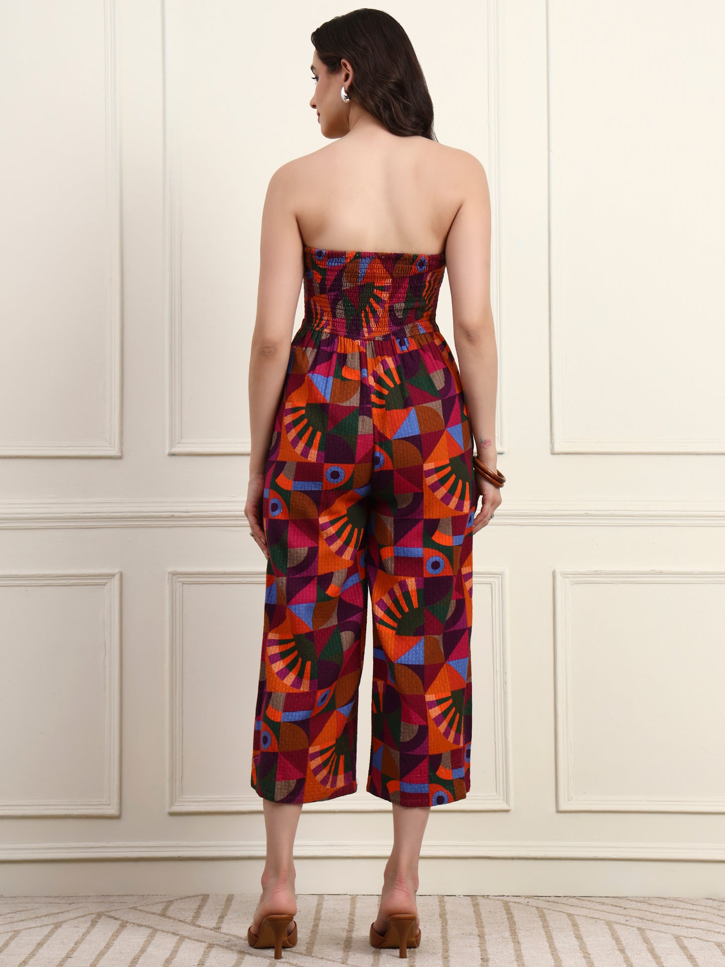 Vibrant Geometric Jumpsuit
