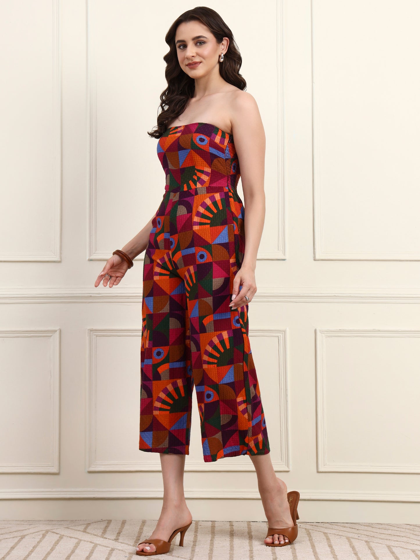 Vibrant Geometric Jumpsuit