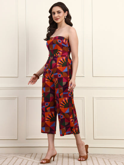 Vibrant Geometric Jumpsuit