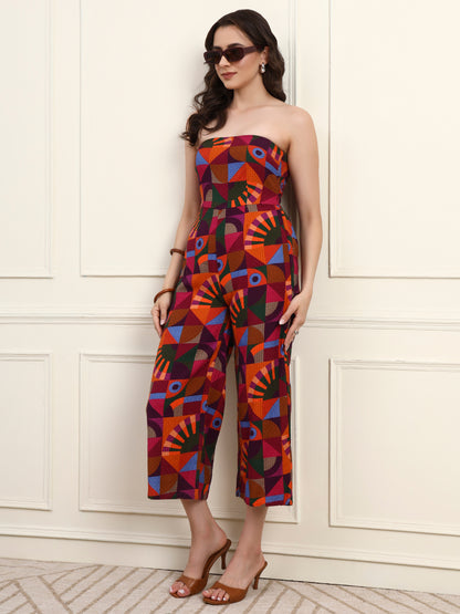 Vibrant Geometric Jumpsuit