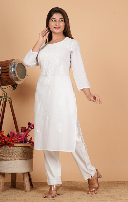 White full sleeve co-ord set