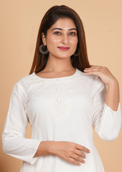 White full sleeve co-ord set