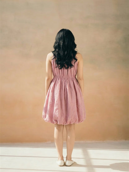 Pink Halter Bubble Dress