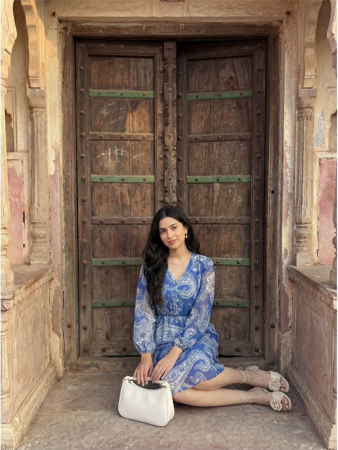 Blue Paisley Tunic Dress