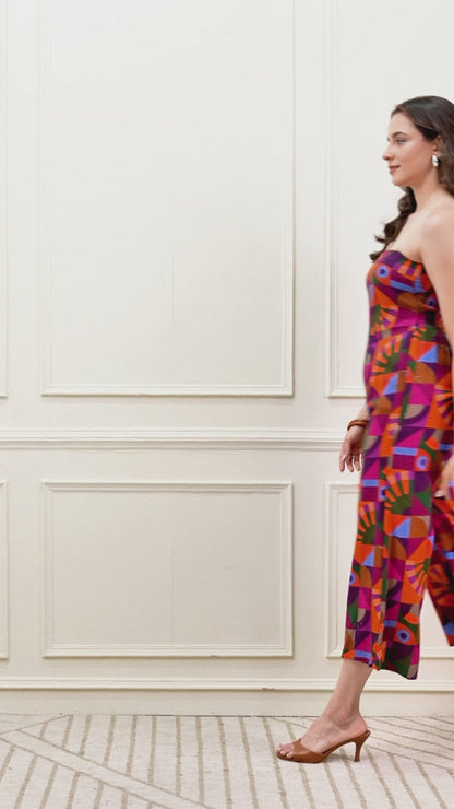 Vibrant Geometric Jumpsuit